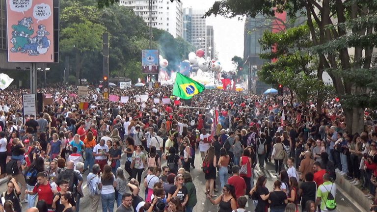 Protest organizat în capitala Braziliei împotriva președintelui Jair Bolsonaro (INTERNAȚIONAL)