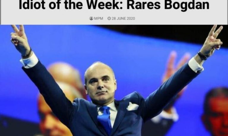 Liberalul Rareș Bogdan a primit din parte britanicilor titlul de „Idiotul săptămânii” (POLITICĂ)