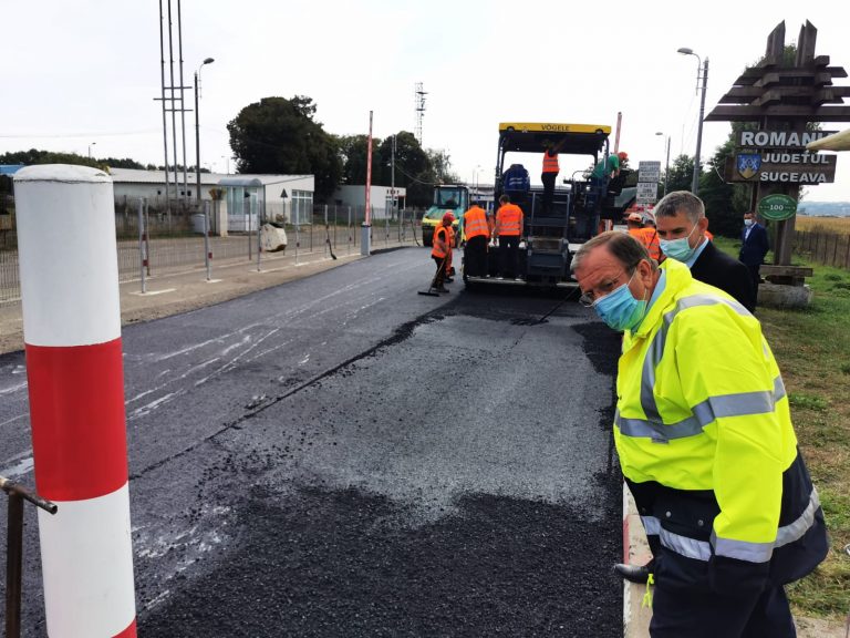 FOTO Gheorghe Flutur a anunțat începerea modernizării E85: „Sunt foarte bucuros că s-a dat drumul la modernizarea acestei porțiuni de drum”