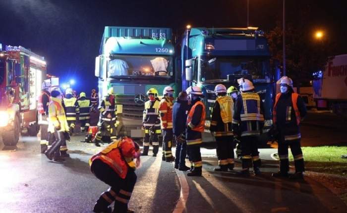 FOTO Un șofer român a murit strivit de două camioane într-o parcare din Germania (INTERNAȚIONAL)
