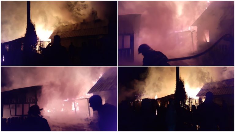 FOTO Un nou incendiu de proporții pornit de la coșul de fum, de această dată la Bilca