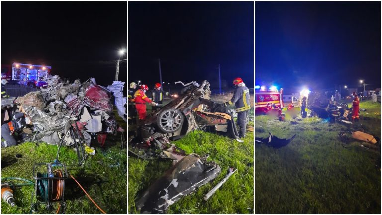 VIDEO FOTO Viteza excesivă a fost cauza accidentului cu trei morți produs la Poiana Stampei. Doi tineri din Cluj și unul din Bistrița și-au pierdut viața