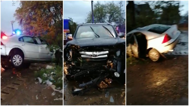 VIDEO Un șofer din Dumbrăveni a fost implicat în accidentul cu șase răniți de la Grănicești