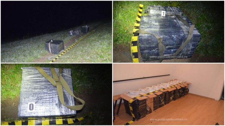 FOTO Țigări de contrabandă de aproape 60.000 de lei confiscate de polițiștii de frontieră din Brodina