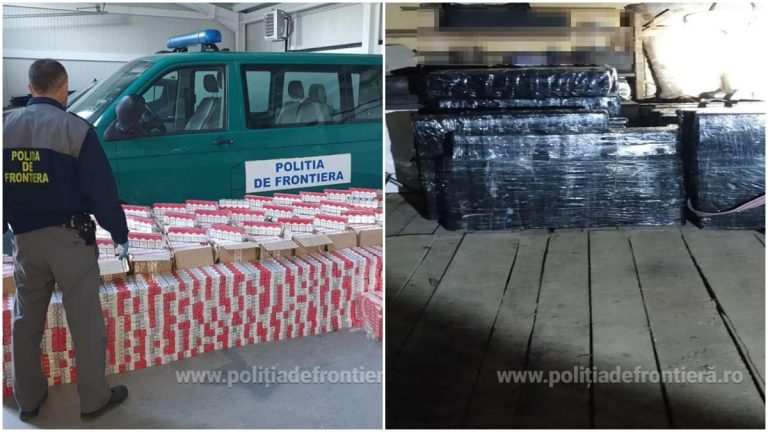 FOTO Țigări de contrabandă de peste 250.000 de lei descoperite într-un garaj de pe ruta Izvoarele Sucevei – Cârlibaba
