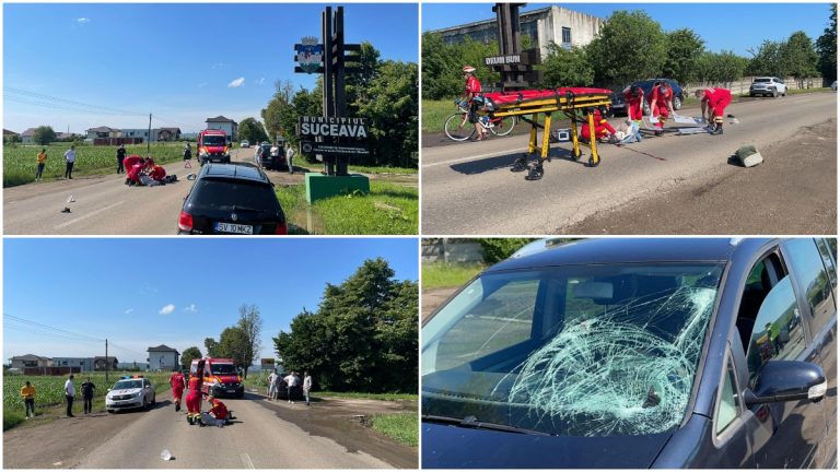 FOTO Accident mortal produs la Mitocu Dragomirnei, unde un șofer beat din Zvoriștea a dat cu mașina peste un bătrân care traversa neregulamentar drumul
