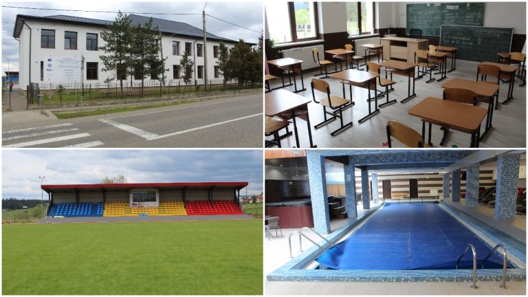 FOTO Elevii din comuna Poiana Stampei beneficiază de o infrastructură educațională la standarde europene: „Ne dorim ca și pe viitor să dezvoltăm infrastructura educațională prin diverse dotări”