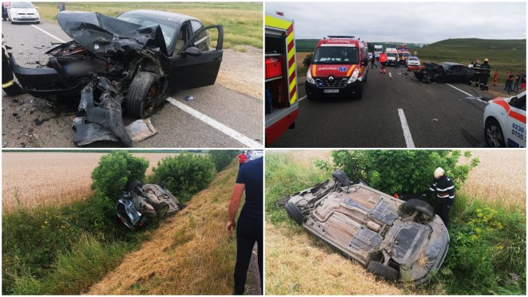 FOTO Accidentul de la Ilișești a fost produs de șoferul unui BMW care plimba o tânără de 18 ani