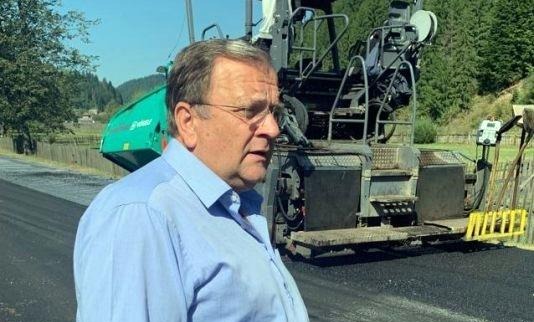 Gheorghe Flutur, după vizita pe șantierul drumului județean ce leagă Rădăuți de Vicovu de Sus: „Sperăm să deschidem frontiera la Vicov cu Crasna”