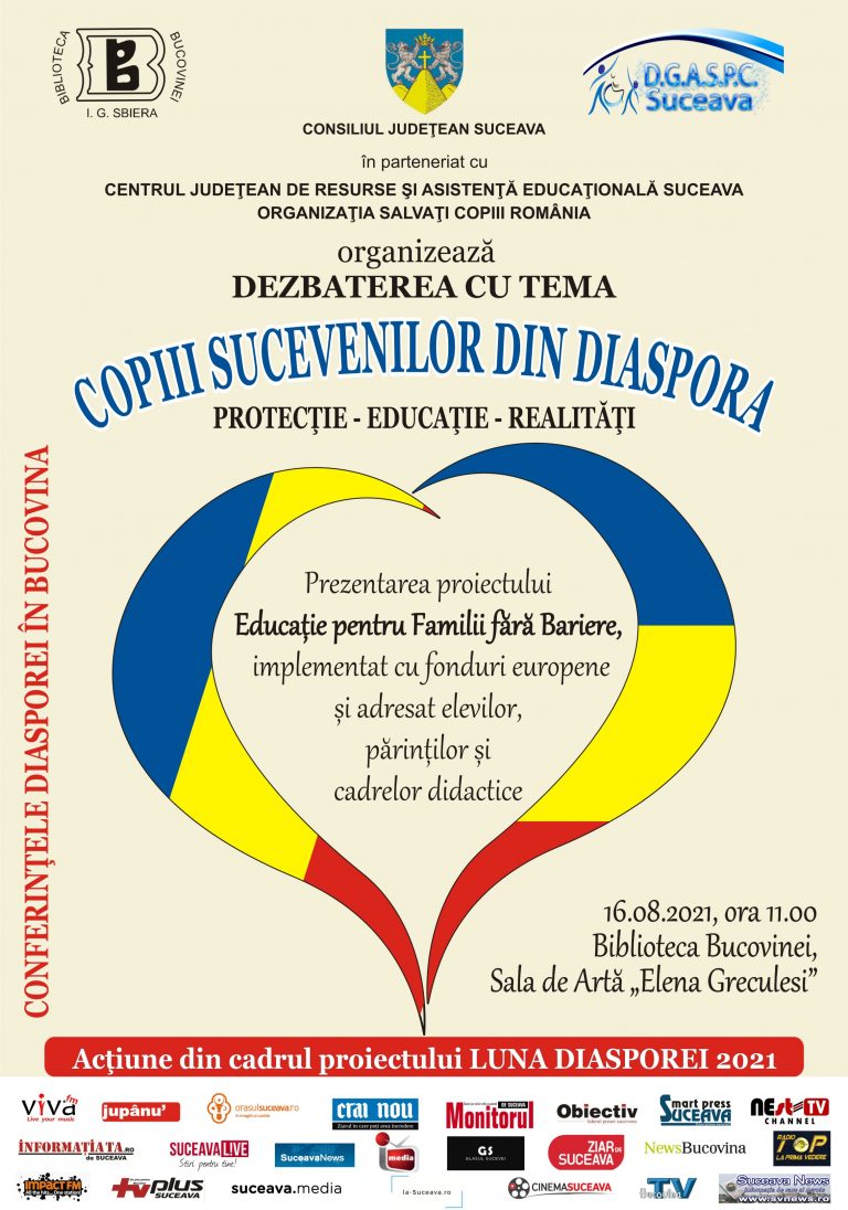 Dezbatere cu tema „Copiii sucevenilor din Diaspora” organizată de Biblioteca Bucovinei