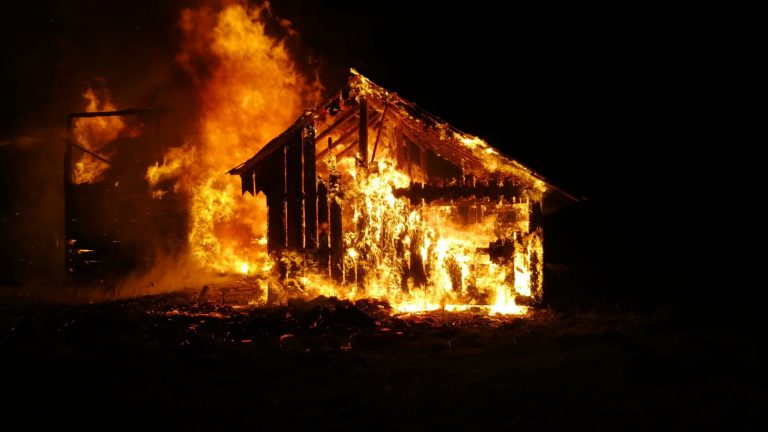 VIDEO FOTO Un incendiu de proporții a cuprins un depozit de furaje din Frasin