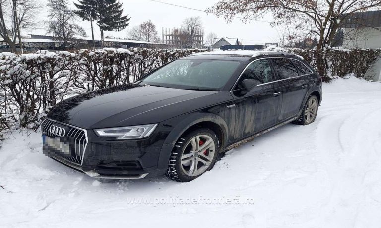 FOTO Autoturism în valoare de 30.000 de euro, căutat de autorităţile din Marea Britanie, depistat de poliţiştii de frontieră suceveni, la Botoșana