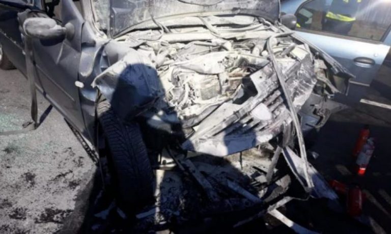 Accident produs la Rădăuți de un tânăr care a călcat cam mult pedala de accelerație și a ajuns pe contrasens