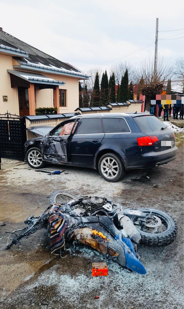 FOTO UPDATE Motociclistul implicat în gravul accident de la Mălini nu are permis de conducere și era băut