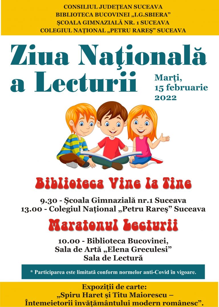 FOTO Manifestări organizate de Biblioteca Bucovinei de Ziua Naţională a Lecturii