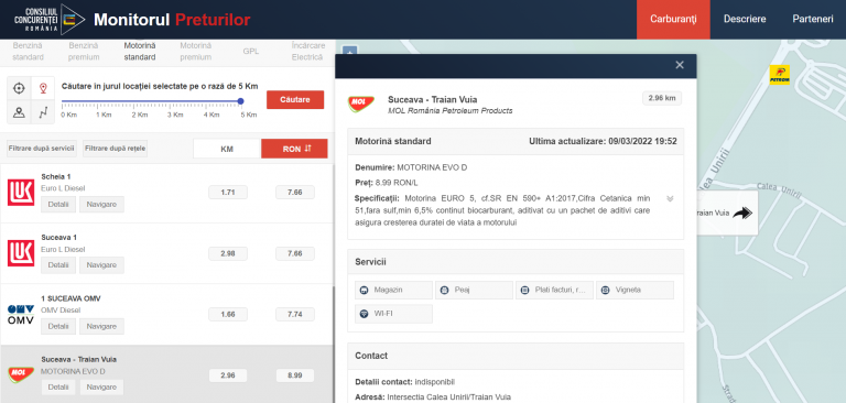 Benzinăriile MOL ale vecinilor unguri au scumpit motorina la 9 lei/litru în toate stațiile de carburanți din județ