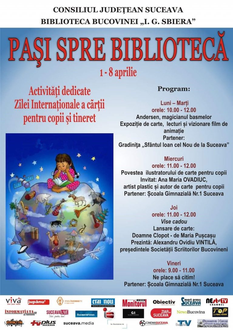 Biblioteca Bucovinei organizează diverse activități cu și pentru copii cu ocazia Zilei internaționale a cărții pentru copii și tineret