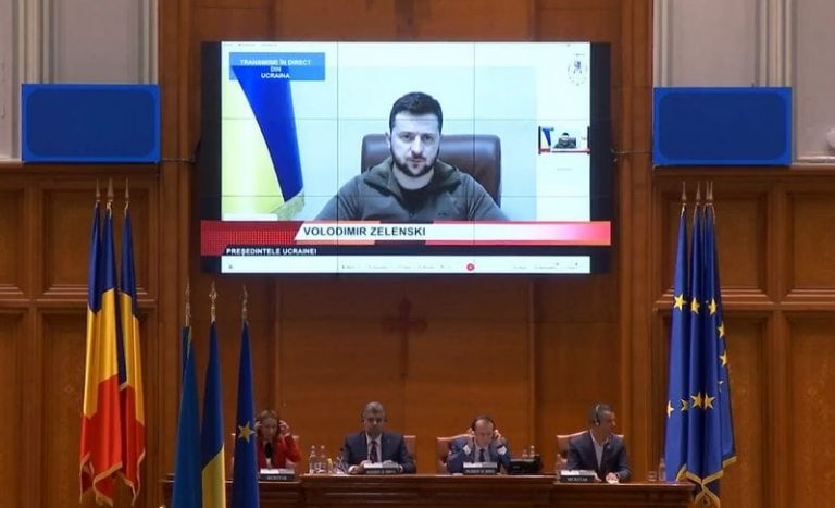 Deputatul Bogdan Gheorghiu: „Cuvintele și faptele sale nu doar că l-au transformat pe Volodimir Zelenski într-un lider politic admirat în întreaga lume occidentală, ci au inspirat speranță și curaj conaționalilor săi”