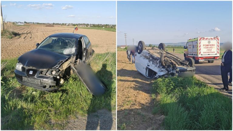 FOTO Un bărbat a fost rănit în urma unui accident produs la Salcea