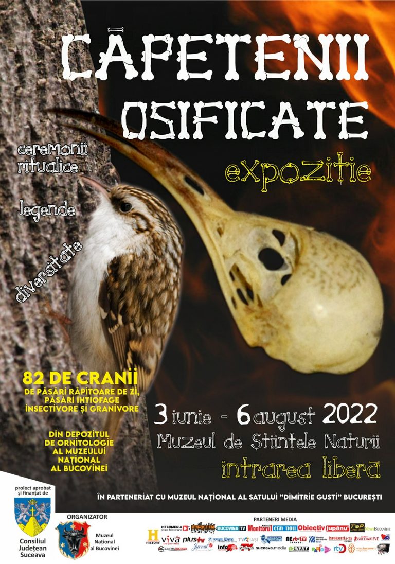 Muzeul Național al Bucovinei organizează expoziția „Căpetenii osificate” la Muzeul de Științele Naturii