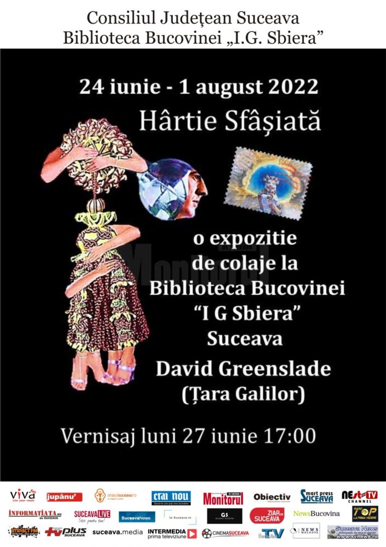 Biblioteca Bucovinei va găzdui expoziția de colaje „Hârtie Sfâșiată” a galezului David Greensdale