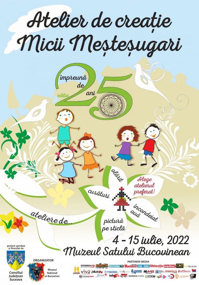 FOTO Muzeul Național al Bucovinei invită copiii pasionați de arta populară, să participe la Atelierul de creație „Micii Meșteșugari”