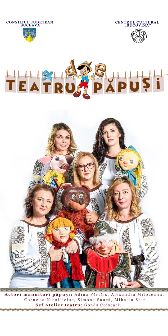 FOTO Spectacole de teatru de păpuși organizate gratuit până la sfârșitul vacanței de vară pentru copiii din Suceava