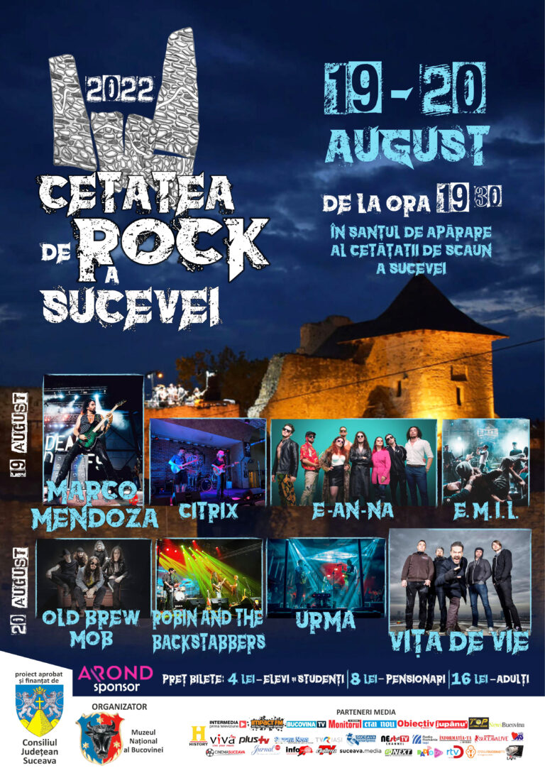 Festivalul Cetatea de Rock a Sucevei va avea loc la sfârșitul acestei săptămâni