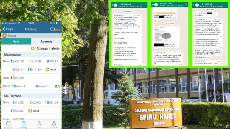 FOTO Părinții elevilor de la Colegiul Național de Informatică „Spiru Haret” din Suceava presați de diriginți să plătească pentru catalogul electronic, deși ordinul de ministru interzice această practică: „Mai sunt 5 persoane. Săptămâna aceasta expiră termenul”