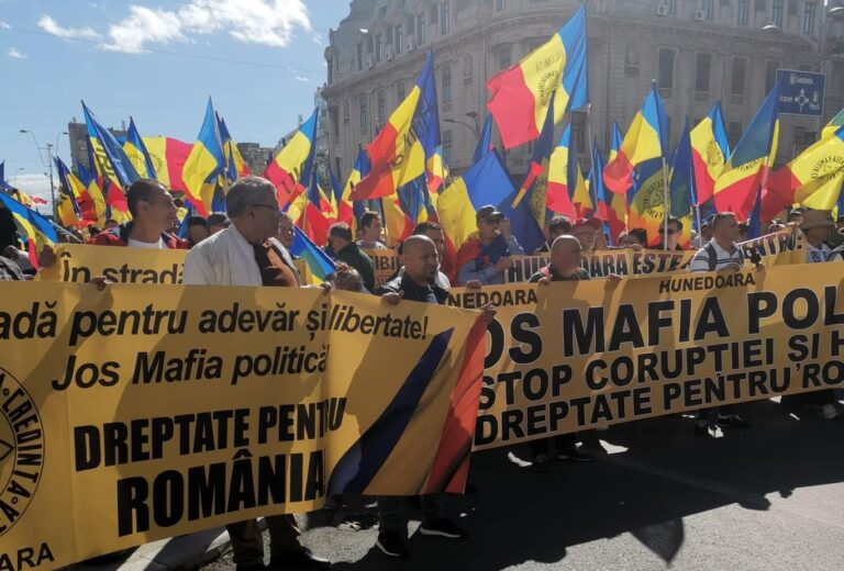 AUR organizează un protest în fața Palatului Administrativ al județului Suceava: „Am demonstrat că suntem singurul partid de opoziție, în ciuda diversiunilor puse la cale de câțiva «patrioți» de carton, unelte ale PSDNL și ale securiștilor”