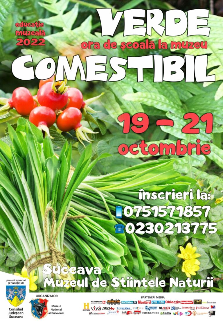Elevii suceveni sunt invitați la lecția de muzeu „Verde comestibil”