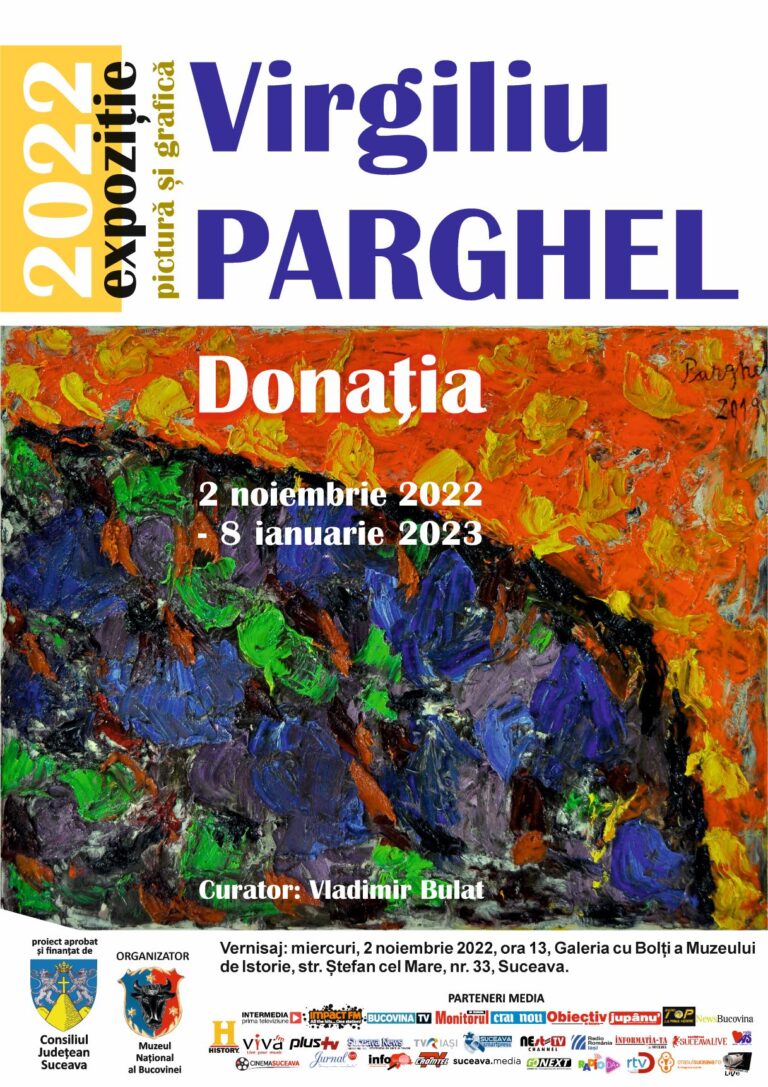 Muzeul Național al Bucovinei organizează vernisajul expoziției „Donația” a pictorului Virgiliu Parghel