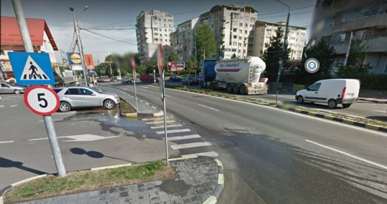Un bătrânel beat a fost lovit de o mașină pe o trecere pentru pietoni din Suceava