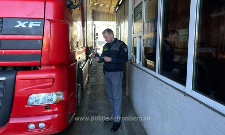 Încă un ucrainean cu permis de conducere fals a încercat să intre în România, prin Vama Siret, la volanul unui camion