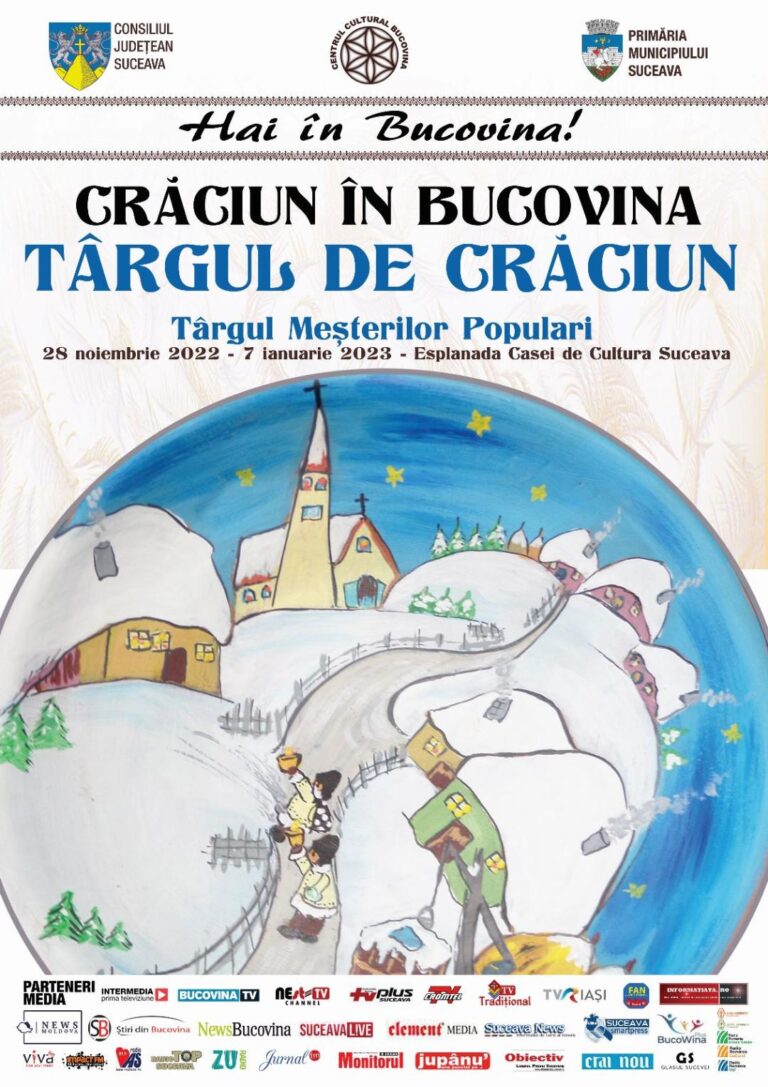 Târgul de Crăciun de la Suceava va fi deschis de Ziua Bucovinei