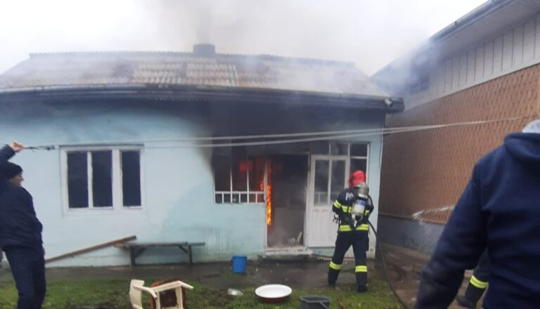 FOTO Un bărbat și-a pierdut viața într-un incendiu produs la Șcheia