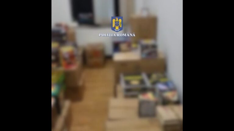 VIDEO Captură record de peste 8 tone de articole pirotehnice depistate de polițiști pe raza municipiului Suceava