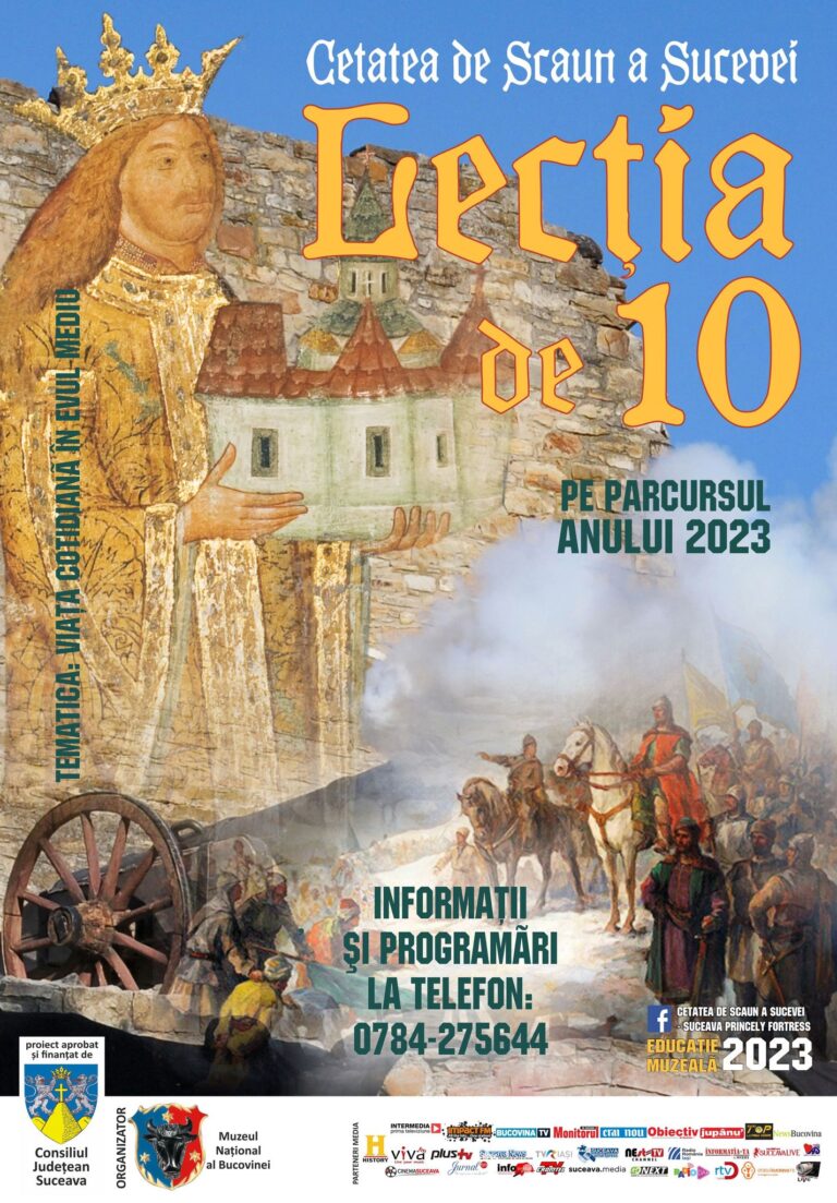 La Cetatea de Scaun a Sucevei debutează proiectul de educație muzeală „Lecția de 10”