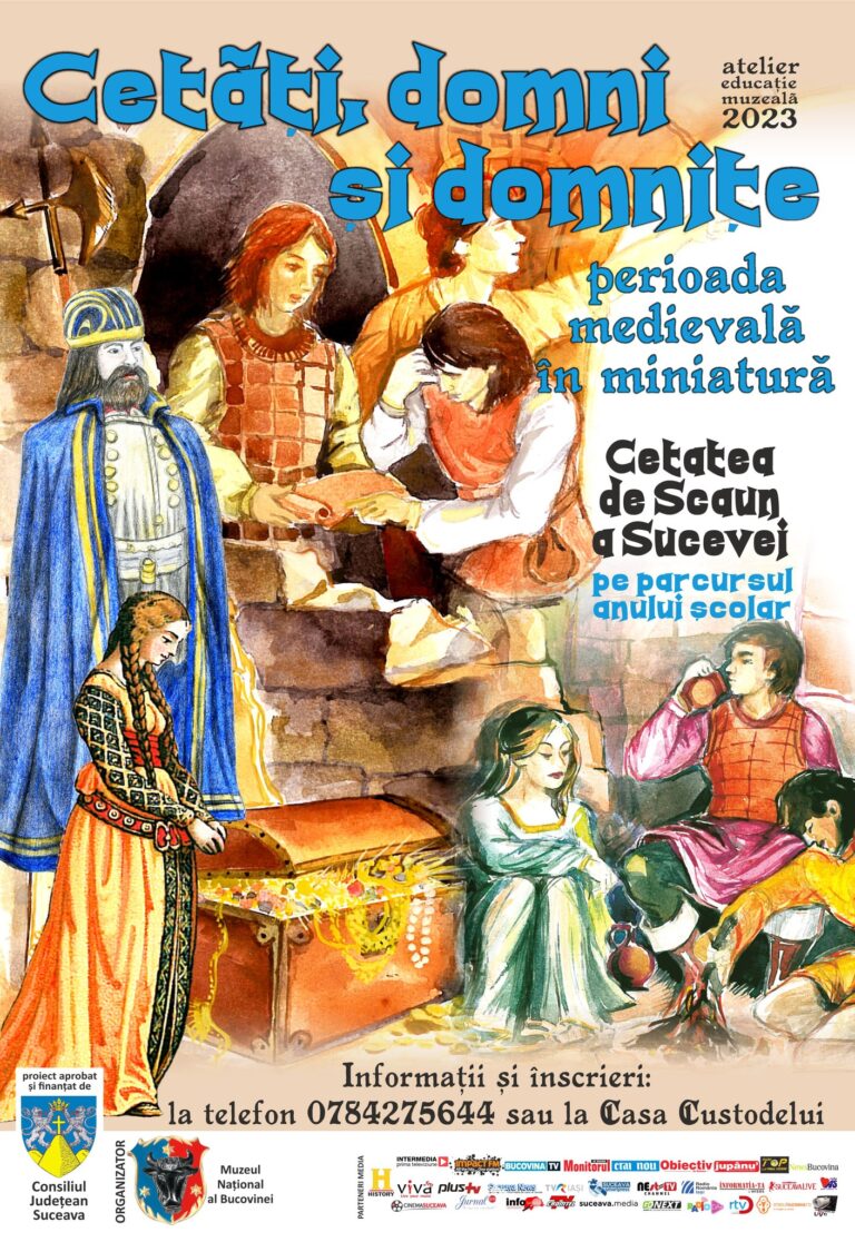 Muzeul Național al Bucovinei organizează și în acest an atelierul „Cetăți, domni și domnițe – perioada medievală în miniatură”
