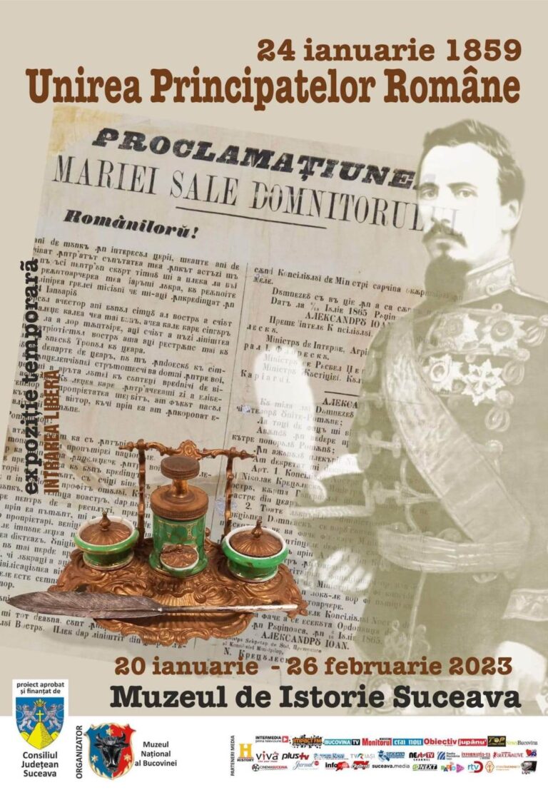 Muzeul de Istorie din Suceava organizează o expoziție temporară dedicată Unirii Principatelor Române