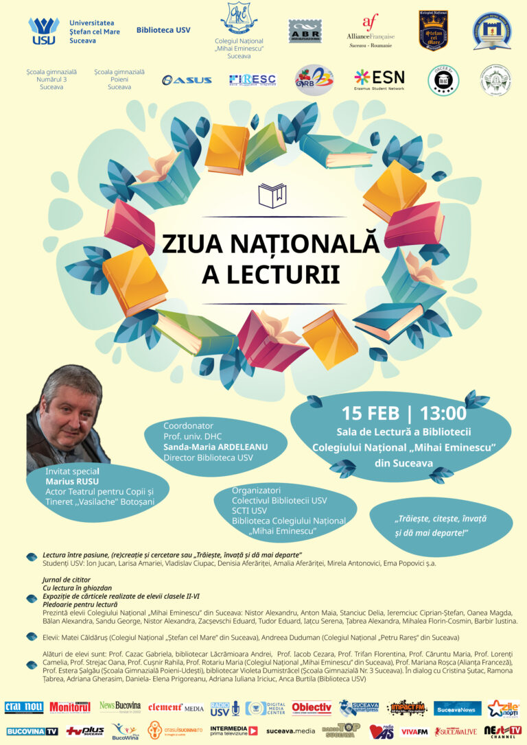 Activități diverse organizate de USV de Ziua Națională a Lecturii