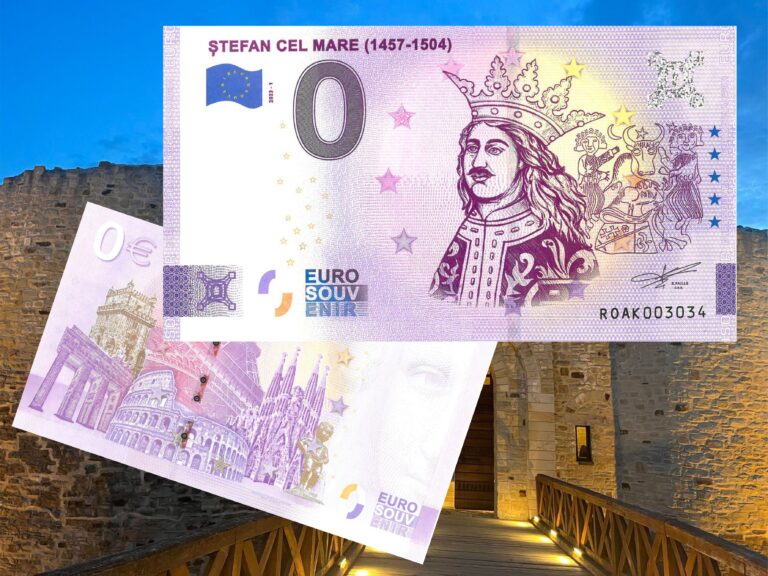 FOTO Muzeul Național al Bucovinei lansează o nouă bancnotă euro suvenir, dedicată, de această dată, Voievodului Ștefan cel Mare