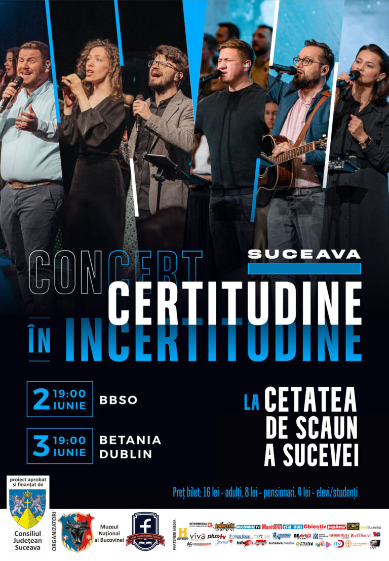 Festivalul „Filarmonia” va fi organizat la Cetatea de Scaun a Sucevei în zilele de 2 și 3 iunie