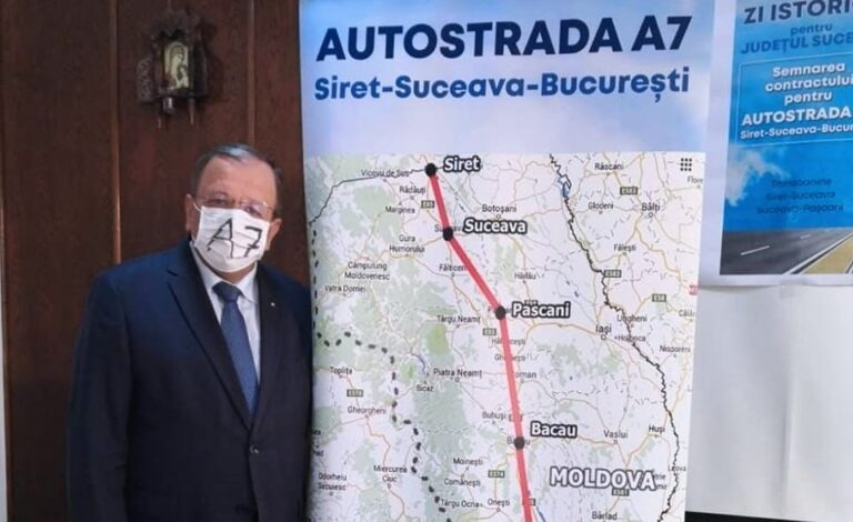 Gheorghe Flutur: „Sunt șanse foarte mari că în partea a doua a acestui an să se scoată la licitație lucrările pe tronsonul Pașcani – Suceava al Autostrăzii A7”