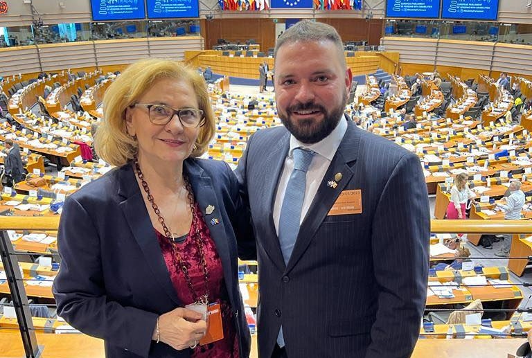 FOTO Deputatul Vlad Piedone Popescu se află într-o vizită de lucru la Parlamentul European