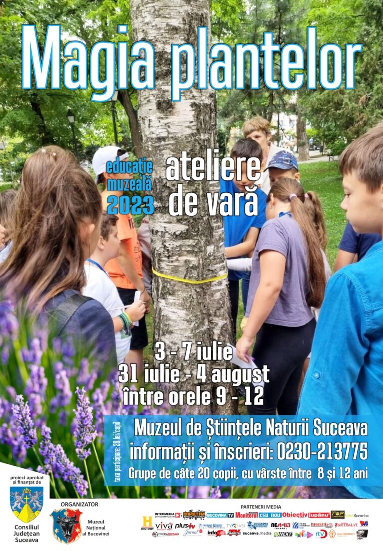 Muzeul de Științele Naturii organizează atelierul de educație muzeală „Magia plantelor”