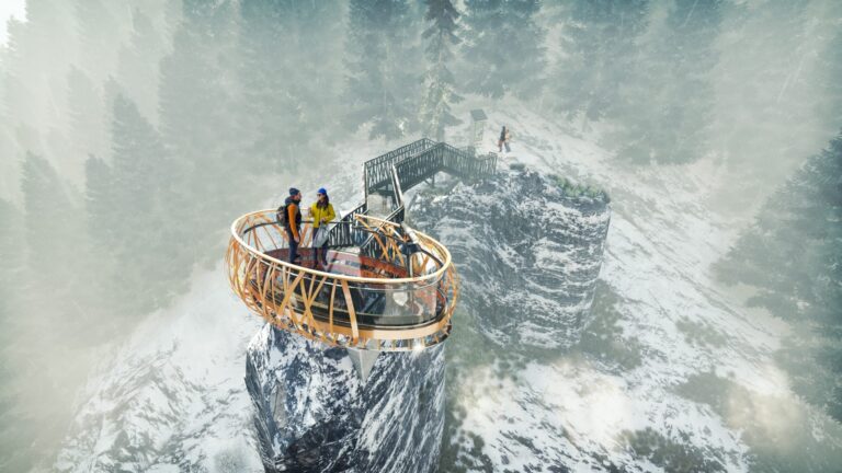 VIDEO FOTO Consiliul Județean Suceava anunță că va construi un punct de belvedere tip Skywalk în perimetrul Piatra Șoimului-Rarău: „Scopul investiției este de a promova potențialul turistic al zonei”