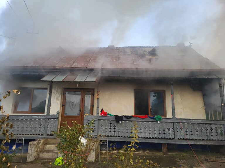 VIDEO FOTO O gospodărie din Horodniceni a fost distrusă de un incendiu pornit de la jarul din grătar. Paguba a fost estimată la 100.000 de lei