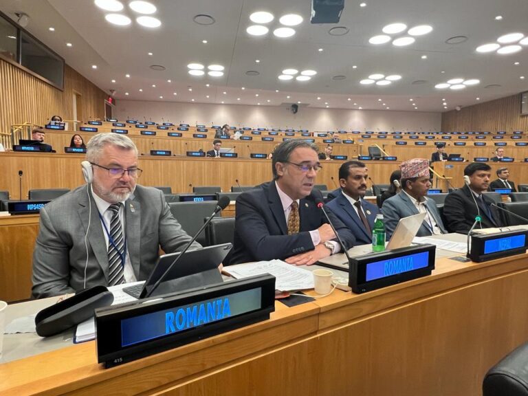 FOTO Senatorul Gheorghiță Mîndruță a participat la Forumul la nivel înalt al ONU privind Dezvoltarea Durabilă desfășurat la New York