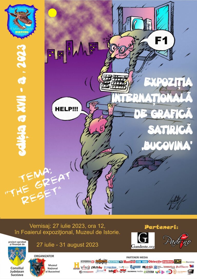 Expoziţia Internaţională de Grafică Satirică „Bucovina” a ajuns la ediţia a XVII-a